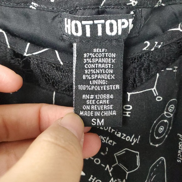 Hot Topic S Black White Science Graphic Print Fit & Flare Punk Tie Back Dress - Picture 2 of 9